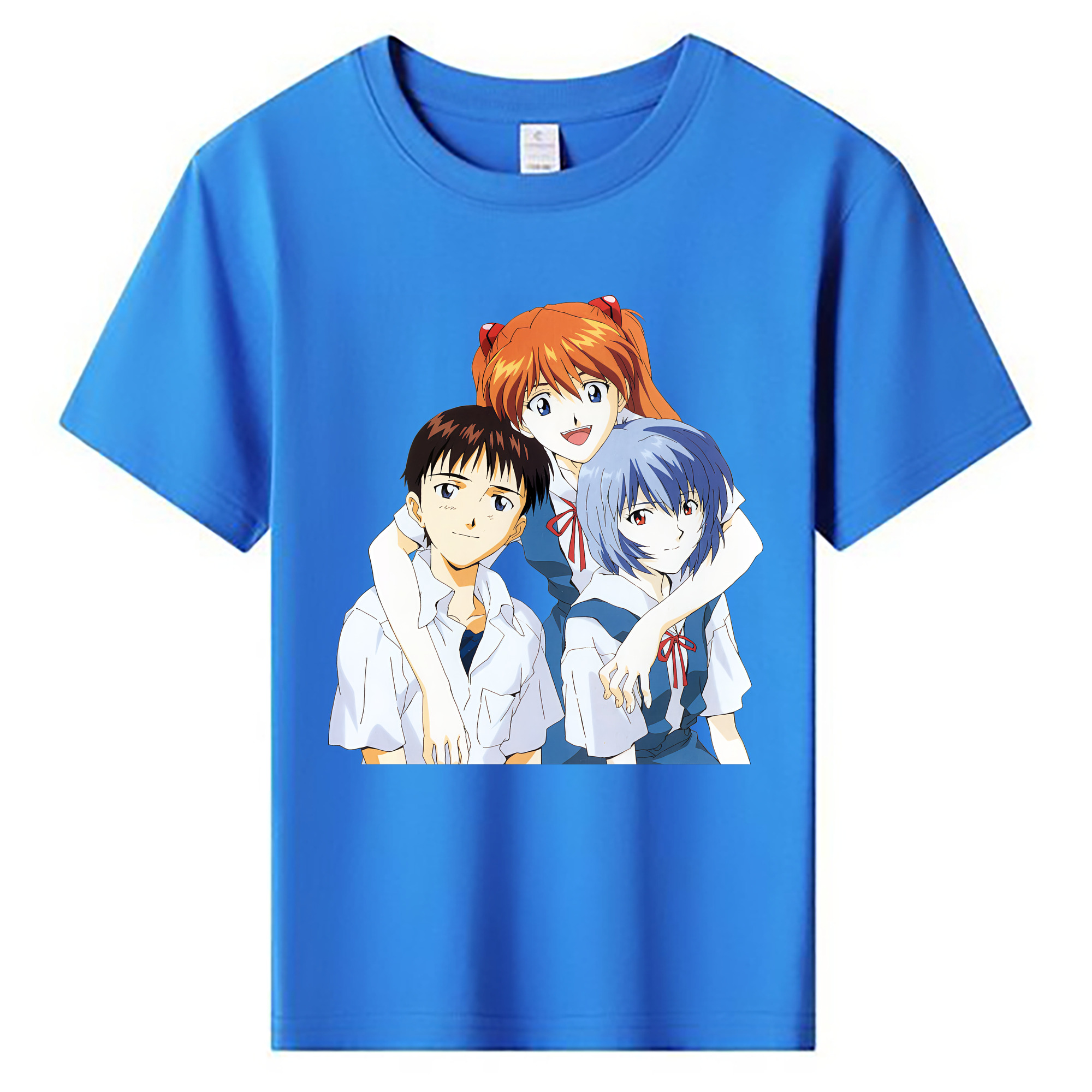 （画像用） EVA 新世紀エヴァンゲリオン 綿100％キッズTシャツ（フロントプリント）